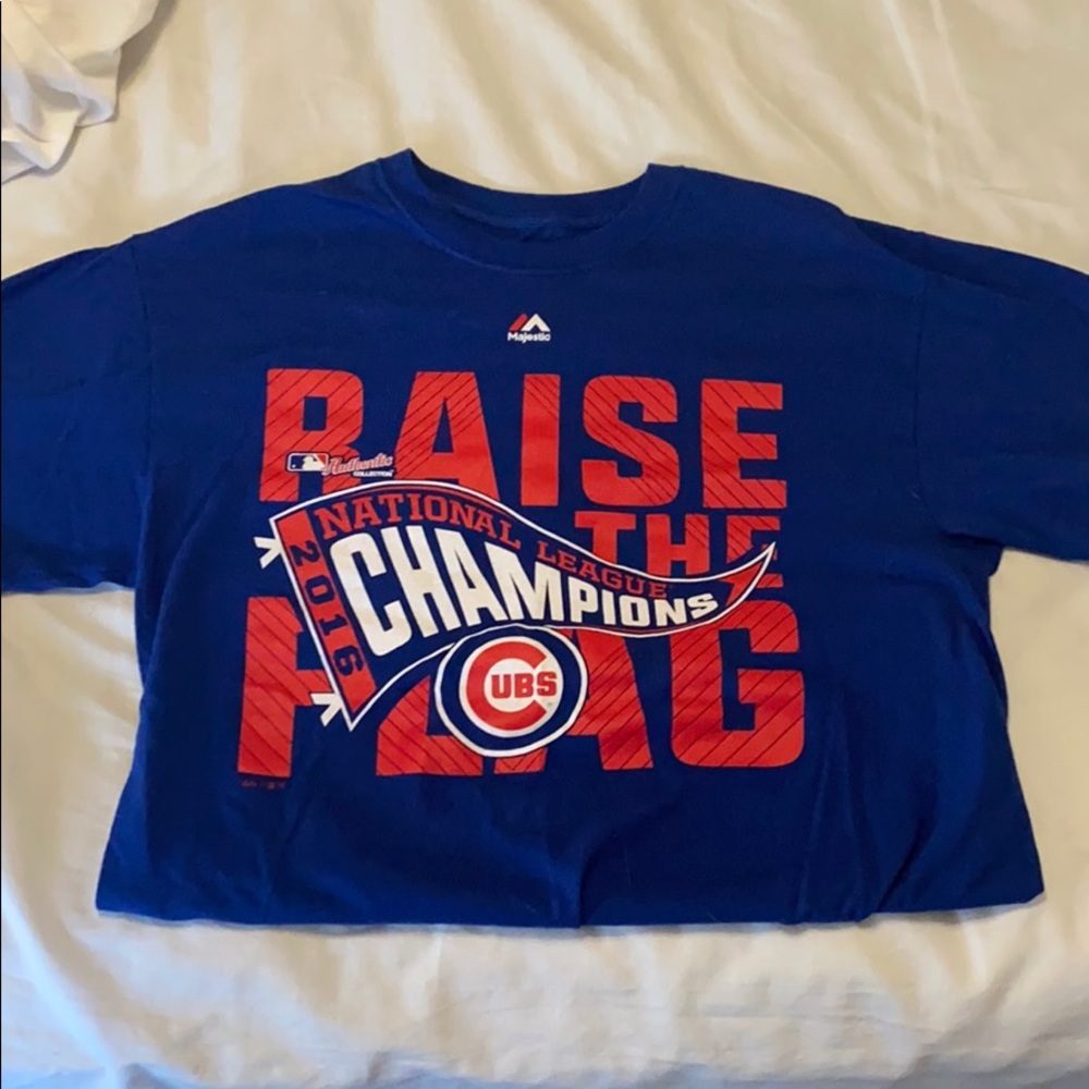 Raise The Flag Majestic Cubs Shirt